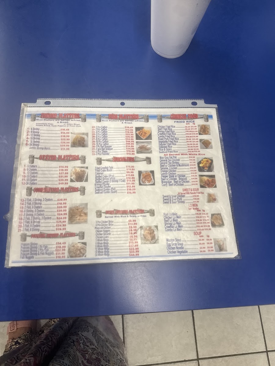 Joe's Seafood Menu - Image 3